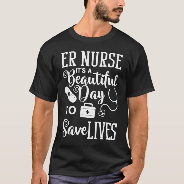 Camiseta Emergency Room Technician ER Nurse Hospital Depart (Anverso)