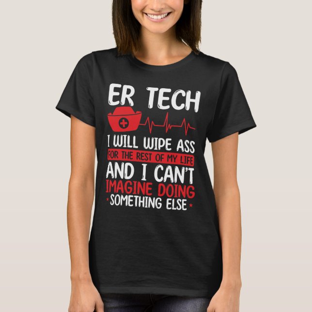 Camiseta Emergency Room Technician Essentials ER Nurse Reel (Anverso)
