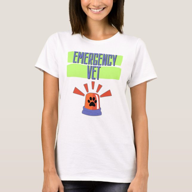 Camiseta Emergency Vet – Veterinary Emergency Design (Anverso)