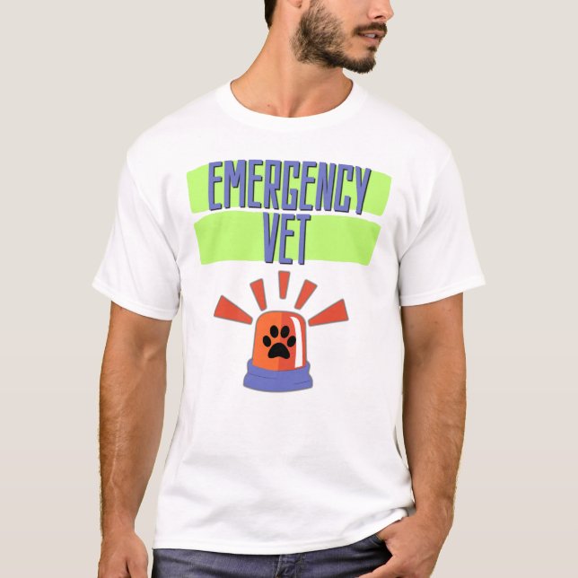 Camiseta Emergency Vet – Veterinary Emergency Design (Anverso)