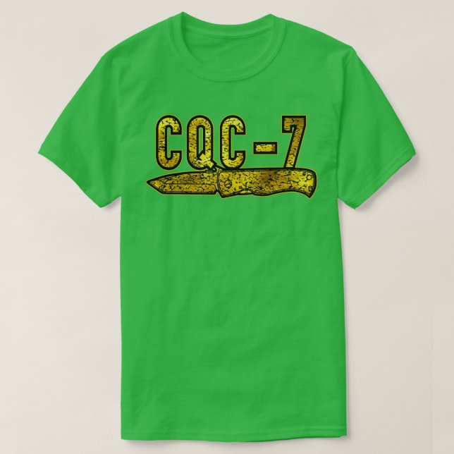 Camiseta Emerson EKI CQC7 Knife Collector Operador Gold (Diseño del anverso)