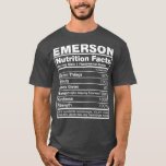 Camiseta Emerson Nutrition FactsEmerson Name BirthdayPremiu<br><div class="desc">Emerson Nutrition FactsEmerson Name BirthdayPremium  .</div>