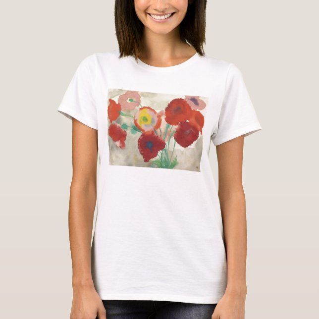 Camiseta Emil Nolde - amapolas rojas (Anverso)