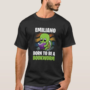Camiseta Emiliano - Nacido Para Ser Un Bookworm - Personali