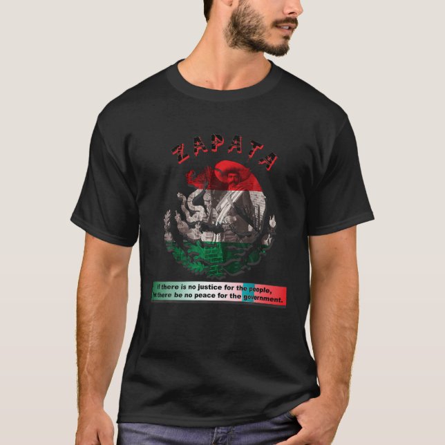 Camiseta Emiliano Zapata Mexicano, héroe popular de la Revo (Anverso)