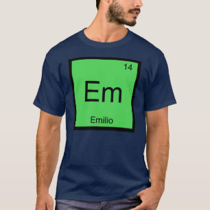 Camiseta Emilio Nombre Química Elemento Tabla Periódica