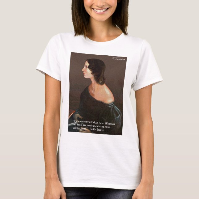 Camiseta Emily Bronte "Souls Same" Cita de amor Regalos y T (Anverso)