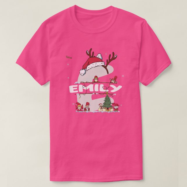Camiseta Emily Christmasw Emily Nombre para divertidos navi (Diseño del anverso)