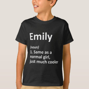 Camiseta Emily Definition Personalized Name Funny Cumpleaño