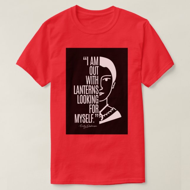 Camiseta Emily Dickinson cita (Diseño del anverso)