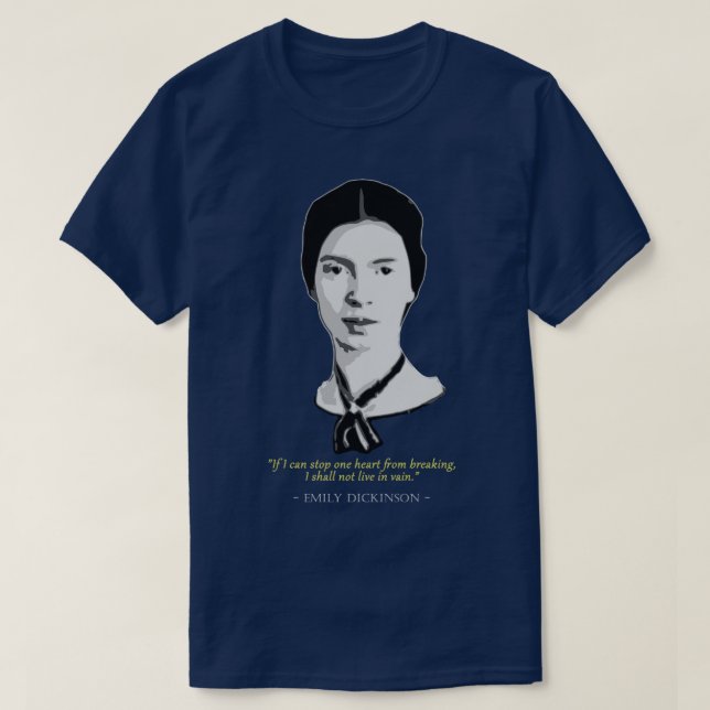 Camiseta Emily Dickinson Cita (Diseño del anverso)