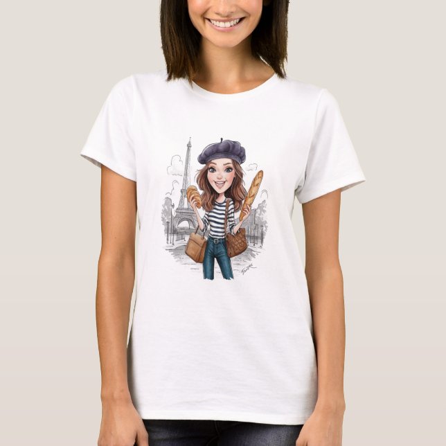 Camiseta Emily em Paris sticker (Anverso)