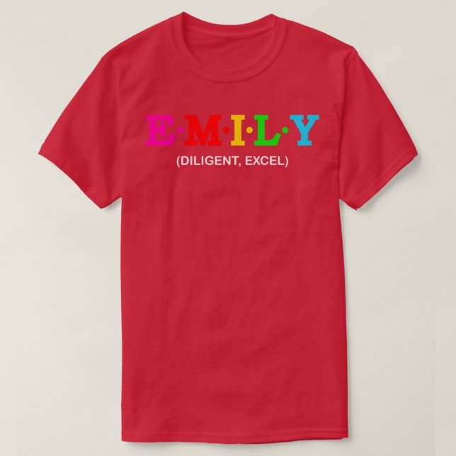 Camiseta Emily Excel Diligent (Diseño del anverso)