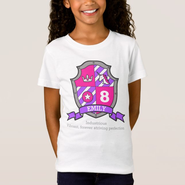 Camiseta Emily nombre que significa caballero princesa de c (Anverso)