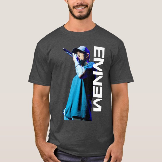 Camiseta Eminem Mic Pose funny (Anverso)