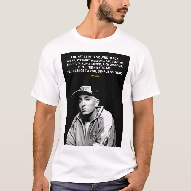 Camiseta Eminem quotes T-Shirt (Anverso)
