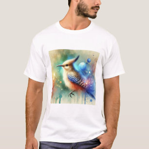 Camiseta Eminia Bird 240824AREF106 - Watercolor