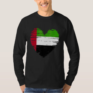 Camiseta Emiratos Árabes Unidos Corazón Bandera De Los Emir