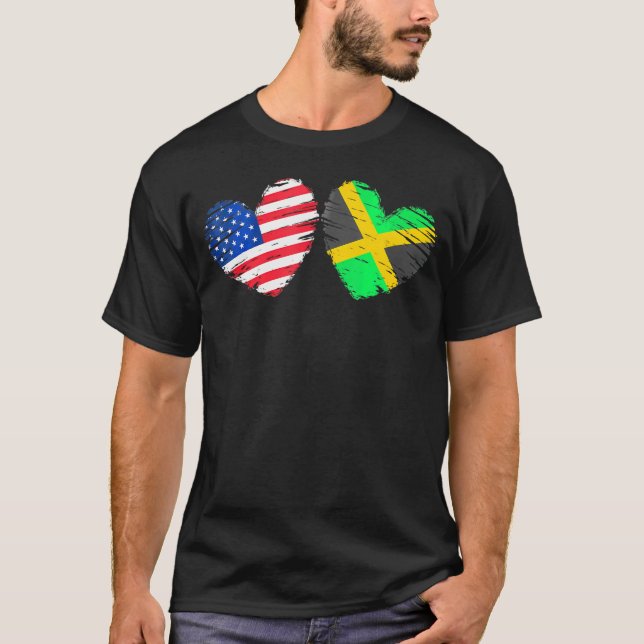 Camiseta Emiratos Árabes Unidos Jamaica Bandera Día de San  (Anverso)