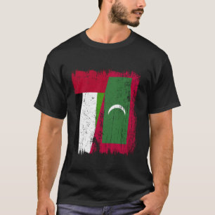 Camiseta Emiratos Maldivas Media Bandera Emiratí M