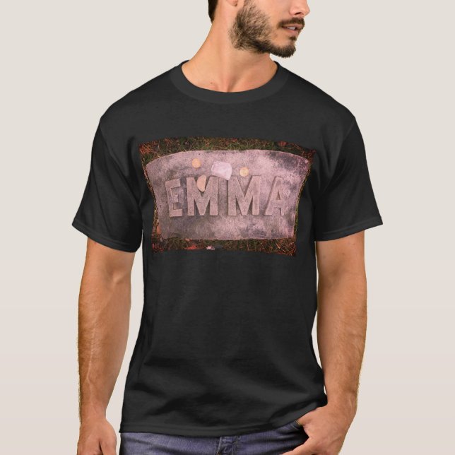 Camiseta Emma Borden Gravestone, río otoño, MAMÁES (Anverso)