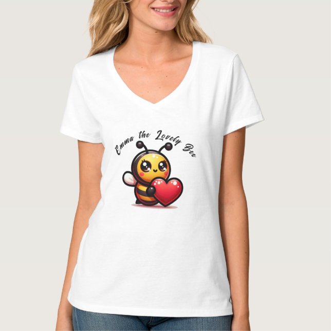 Camiseta "Emma la Abeja Encantadora" 🐝 💕 (Anverso)