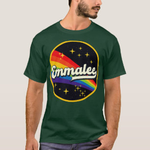 Camiseta Emmalee Rainbow In Space Vintage Style