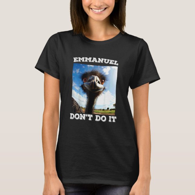 Camiseta Emmanuel No Hagas Emú (Anverso)