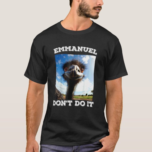 Camiseta Emmanuel No Hagas Emú (Anverso)
