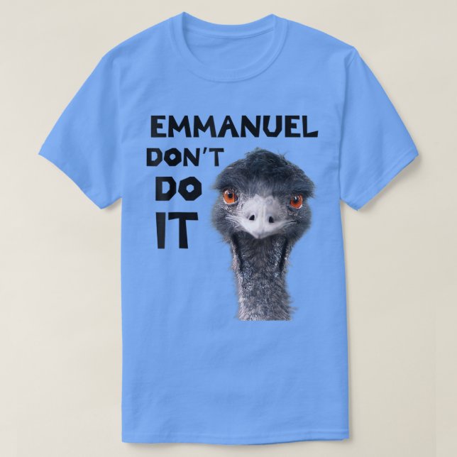 Camiseta Emmanuel no lo hace (Diseño del anverso)