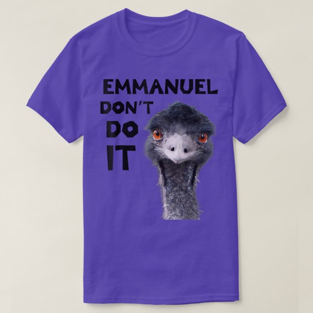 Camiseta Emmanuel no lo hace (Diseño del anverso)