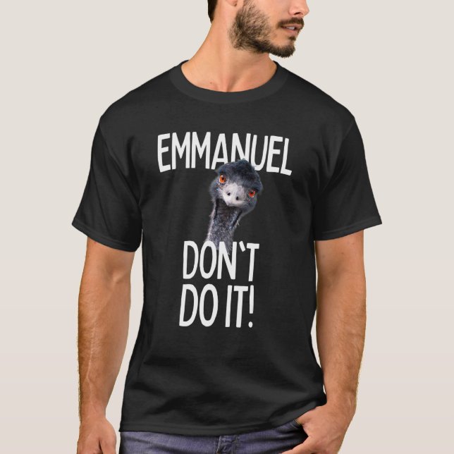 Camiseta Emmanuel no lo hagas Emu Viral Cute Hit (Anverso)