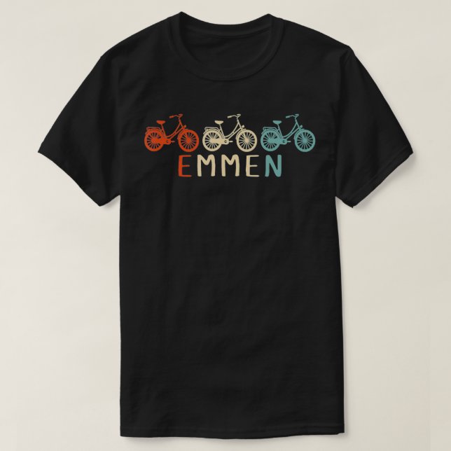 Camiseta Emmen Bike Bicycle City Retro Cycling Gift  (Diseño del anverso)