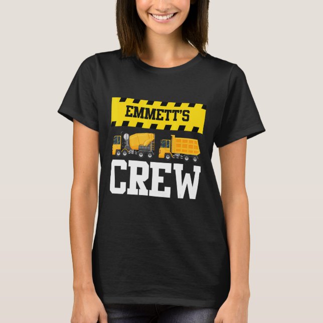 Camiseta Emmett Construcción Equipo Personalizado Dumptruck (Anverso)