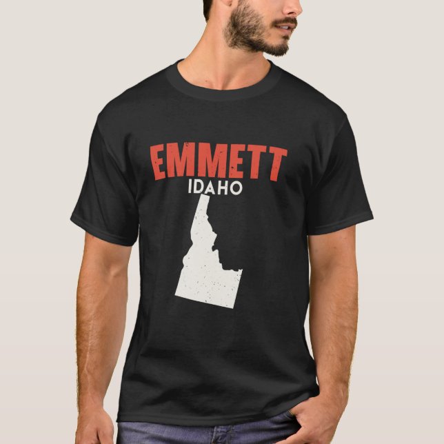 Camiseta Emmett Idaho Estados Unidos EE.UU. Viajes Idahoan (Anverso)