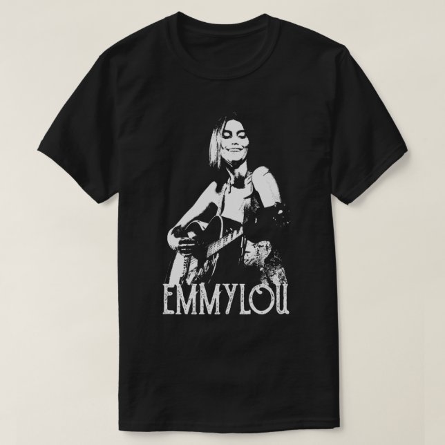 Camiseta Emmylou White Stencil (Diseño del anverso)