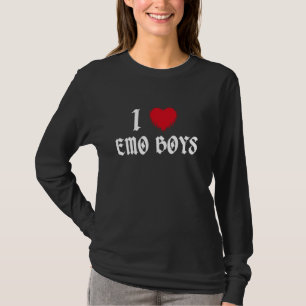 Camiseta Emo Boys Love Emo Moda I Heart Emo Boys