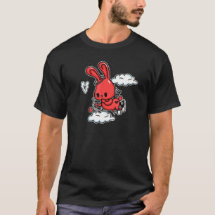 Camiseta Emo Bunny Emo Angel Alt Estético Gótico suave