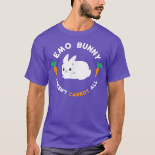 Camiseta Emo Bunny no reduce todo, divertido lindo G de Pas