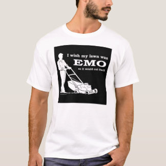 Camiseta emo-césped-corte