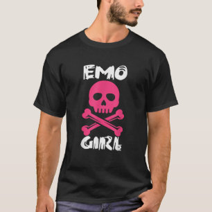 Camiseta Emo Chica Skeleton Emotional Hardcore