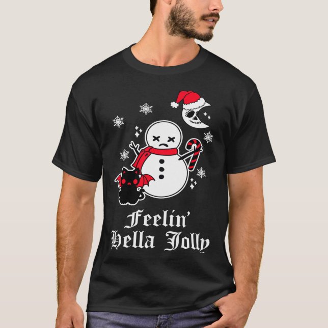 Camiseta Emo Christmas Goth Sarcastic Meme Horror Gothic Sn (Anverso)