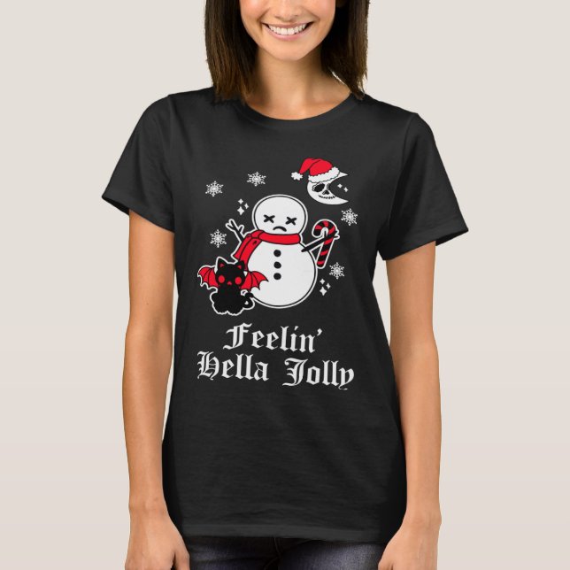 Camiseta Emo Christmas Goth Sarcastic Meme Horror Gothic Sn (Anverso)