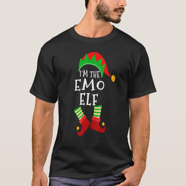 Camiseta Emo Elf Mateo Grupo Familiar Navidades Elf Fiesta (Anverso)