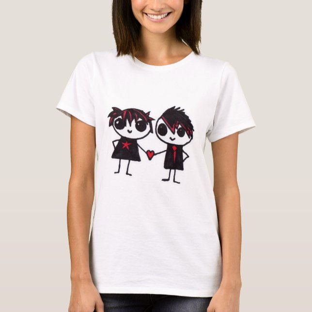 Camiseta Emo en amor (Anverso)