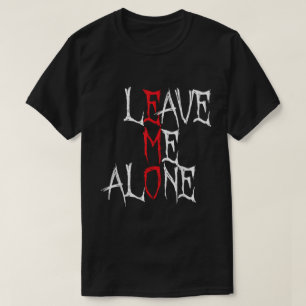 Camiseta Emo Goth Deja Me Solo