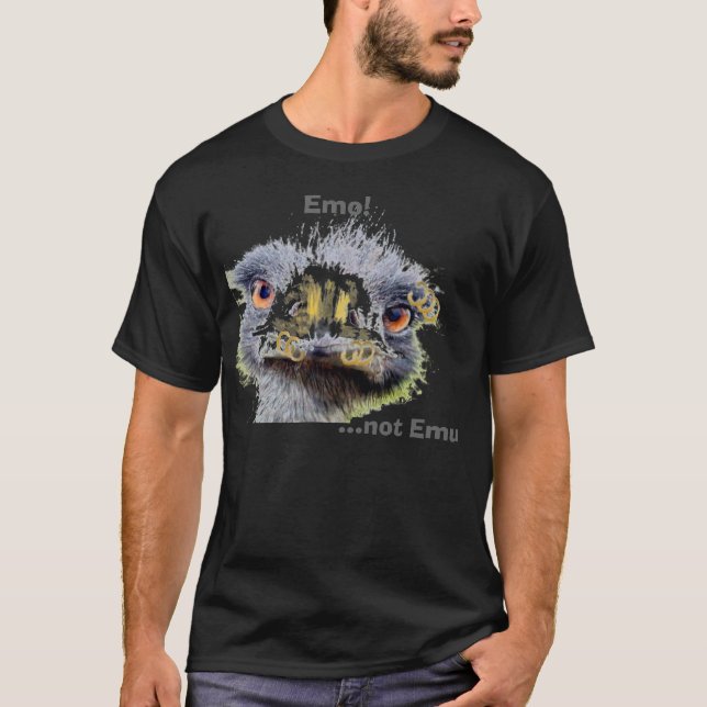 Camiseta ¡Emo! ,… no Emu (Anverso)