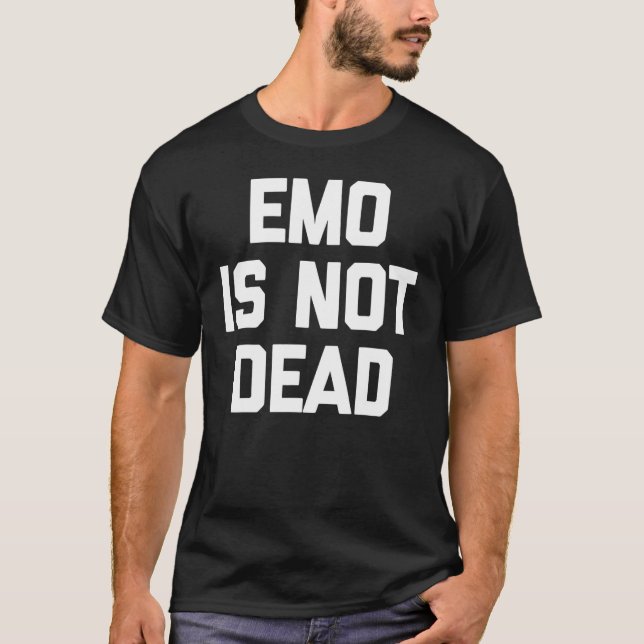 Camiseta emo no está muerto Clásico (Anverso)