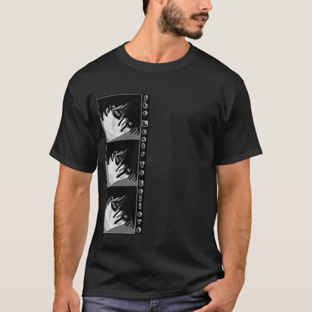 Camiseta Emo para hombre ella quiere el electro del gótico (Anverso)