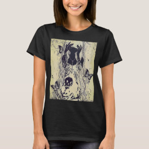 Camiseta Emo punk gráfico de mujeres de verano broche gráfi